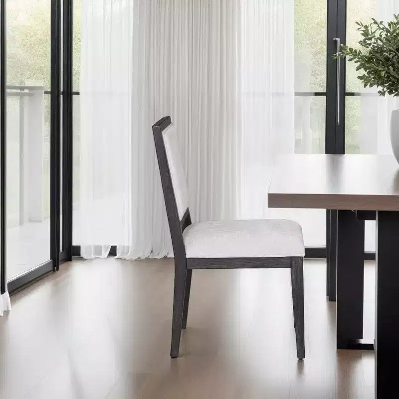Lot de 2 chaises de salle à manger Royal Hampton, style campagnard, en bois noir