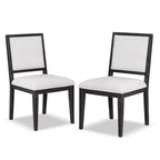 Lot de 2 chaises de salle à manger Royal Hampton, style campagnard, en bois noir