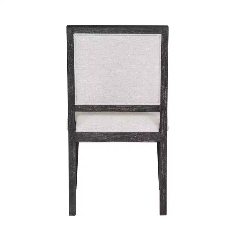 Lot de 2 chaises de salle à manger Royal Hampton, style campagnard, en bois noir