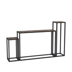 GDFStudio Quinn Ensemble de 3 Tables Console Rustiques