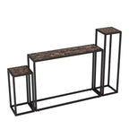 GDFStudio Quinn Ensemble de 3 Tables Console Rustiques