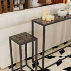 GDFStudio Quinn Ensemble de 3 Tables Console Rustiques