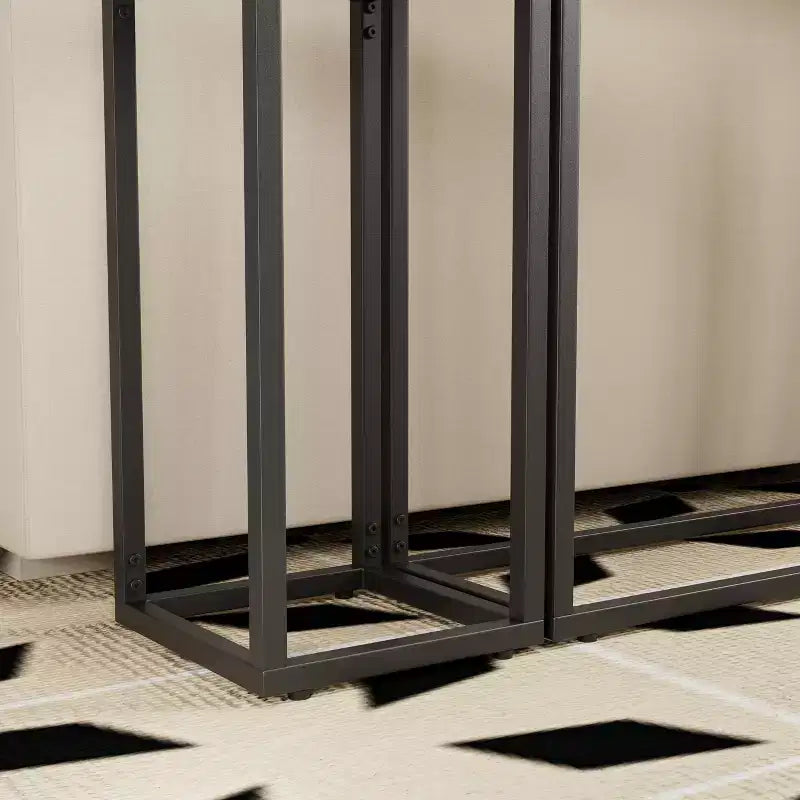 GDFStudio Quinn Ensemble de 3 Tables Console Rustiques