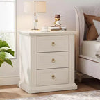 Lantine 3-Drawer Nightstand, Modern Night Stand with Storage Drawers, Wood Bedside Table Side End Table for Bedroom, Beige Visit the Tribesigns Store