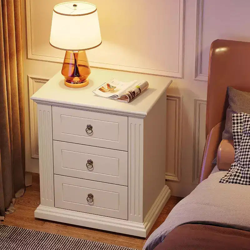 Table de chevet Lantine à 3 tiroirs, table de chevet moderne avec tiroirs de rangement, table d'appoint en bois pour chambre, beige Visitez la boutique Tribesigns