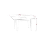 Ensemble de salle à manger côtier - Table, chaises et banc pour petites cuisines