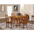 Ensemble de dînette classique - Petite table et chaises de salle à manger - Table de cuisine pour 4 - Design élégant