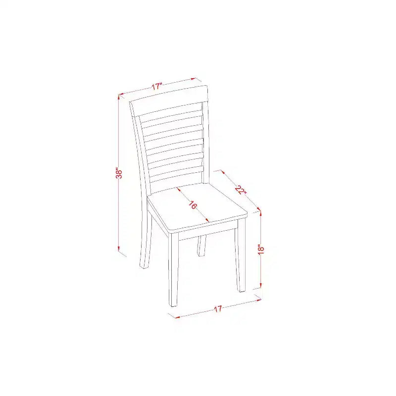 Ensemble de dînette classique - Petite table et chaises de salle à manger - Table de cuisine pour 4 - Design élégant