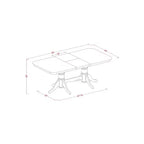 Ensemble de salle à manger Table et chaises en bois massif fabriquées à la main avec rallonge