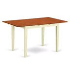Ensemble de salle à manger rectangulaire 5 pièces en bois massif Buttermilk et Cherry - 4 places