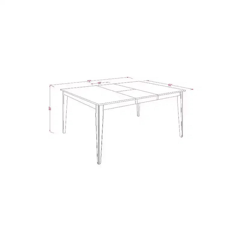 Ensemble de salle à manger 7 pièces - Table de cuisine à pied central et chaises en similicuir - 107x183 cm