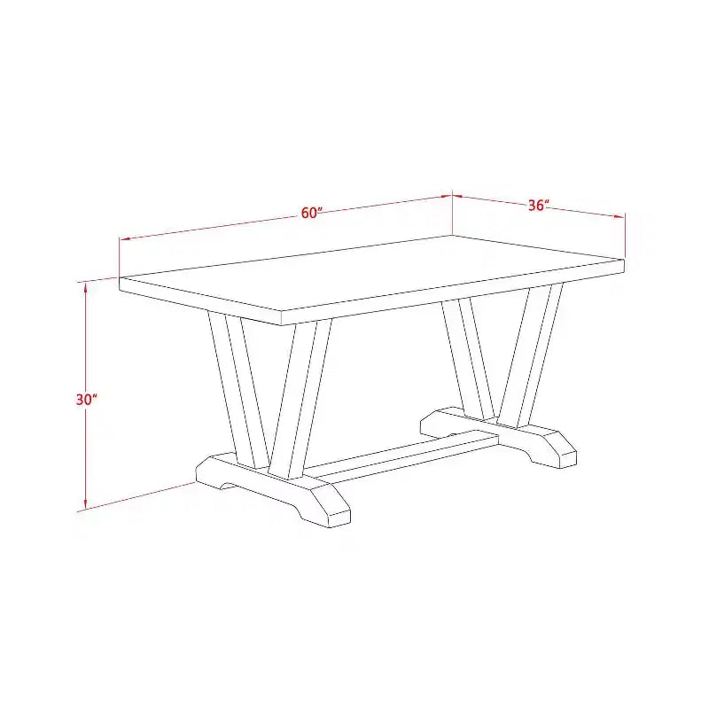 HomeStock – Table à manger 6 pièces avec plateau en bois massif finition chêne naturel, 1 banc et 4 chaises