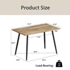 Table à manger moderne en bois Freya GDFStudio
