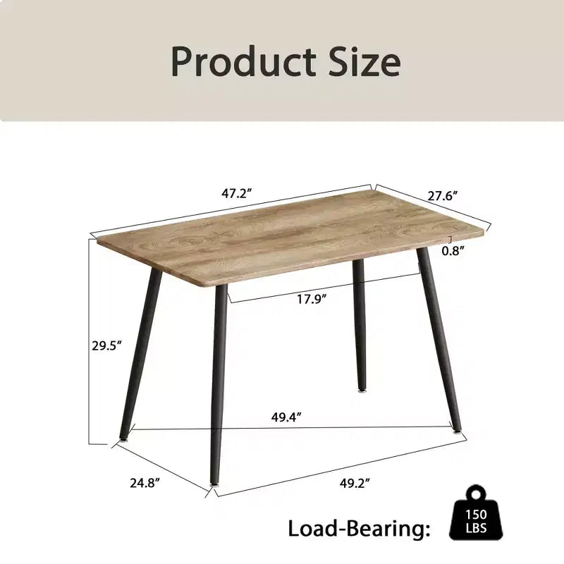 Table à manger moderne en bois Freya GDFStudio