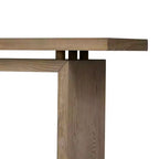 Console d'entrée moderne avec plateau flottant, table de couloir étroite en placage de frêne pour salon, foyer ou entrée - Panipeachy