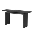 Console d'entrée moderne avec plateau flottant, table de couloir étroite en placage de frêne pour salon, foyer ou entrée - Panipeachy