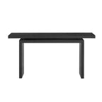 Console d'entrée moderne avec plateau flottant, table de couloir étroite en placage de frêne pour salon, foyer ou entrée - Panipeachy