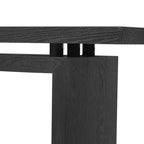 Console d'entrée moderne avec plateau flottant, table de couloir étroite en placage de frêne pour salon, foyer ou entrée - Panipeachy
