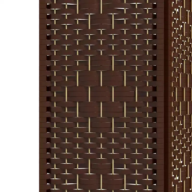 Paravent pliant à 6 panneaux, séparateur de pièce portable en fibre ondulée pour bureau à domicile
