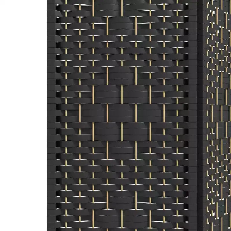 Paravent pliant à 6 panneaux, séparateur de pièce portable en fibre ondulée pour bureau à domicile