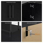 Meuble GDFStudio Cael Modern Parkside de 180,1 cm avec 2 compartiments de rangement