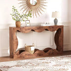 Table d'entrée de ferme de 160 cm, console avec rangement, table de canapé derrière le canapé, table d'entrée étroite pour salon, couloir, entrée, foyer