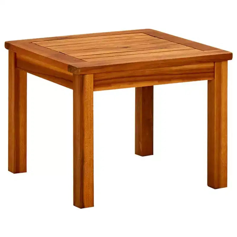 vidaXL Table Basse Bois Naturel Bois d'Acacia Massif - 17,7 x 17,7 x 14,2