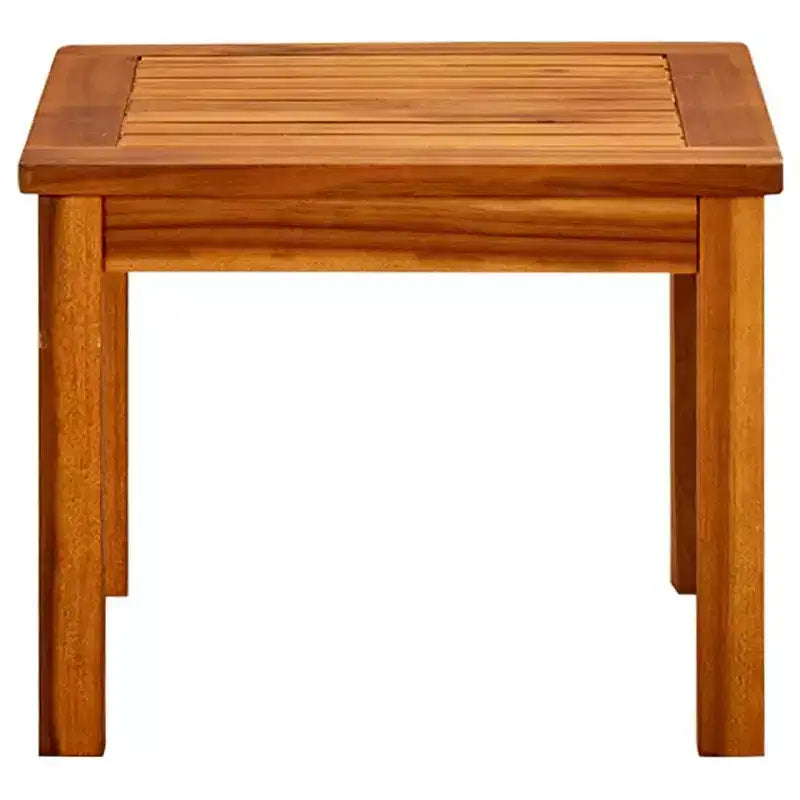 vidaXL Table Basse Bois Naturel Bois d'Acacia Massif - 17,7 x 17,7 x 14,2