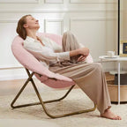 Fauteuil Zeus & Ruta confortable en fausse fourrure avec accent de disque - Taille adulte pour chambre et salon