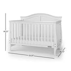 Lit de bébé convertible Child Craft Camden 4-en-1, se transforme en lit de repos, en lit pour tout-petit et en lit pleine grandeur, 3 positions de matelas, finition sécuritaire pour bébé