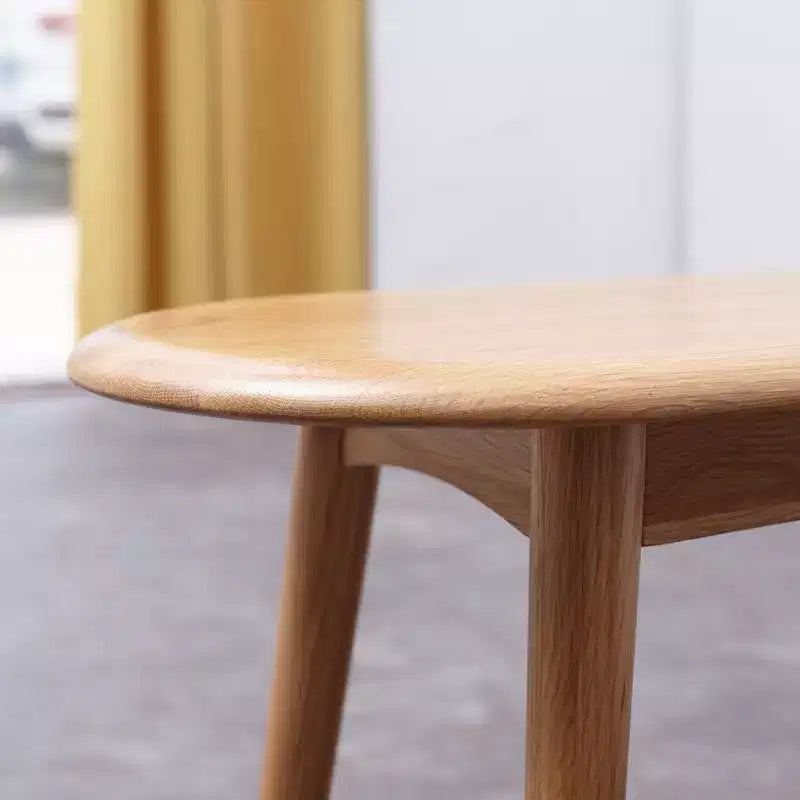 Banc de salle à manger en bois fin de 39,3 po, siège en chêne naturel pour usage intérieur, idéal pour une entrée, un salon, une chambre ou une cuisine