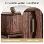 JVNOXKMeuble TV moderne de style « farmhouse » pour téléviseurs de 75 po, centre de divertissement en bois avec rangement, console TV pour salon