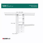 Kit tour suspendue Symphony 25 po avec 3 tablettes supérieures et 4 tiroirs - ClosetMaid