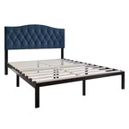 Lit plateforme en lin ChaletPosh