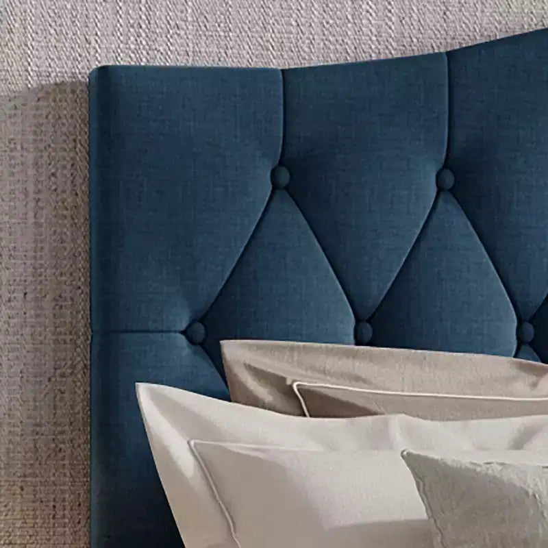 Lit plateforme en lin ChaletPosh