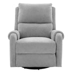 Fauteuil inclinable de massage rembourré en chenille pivotant et basculant Elmsford Modern de Christopher Knight Home
