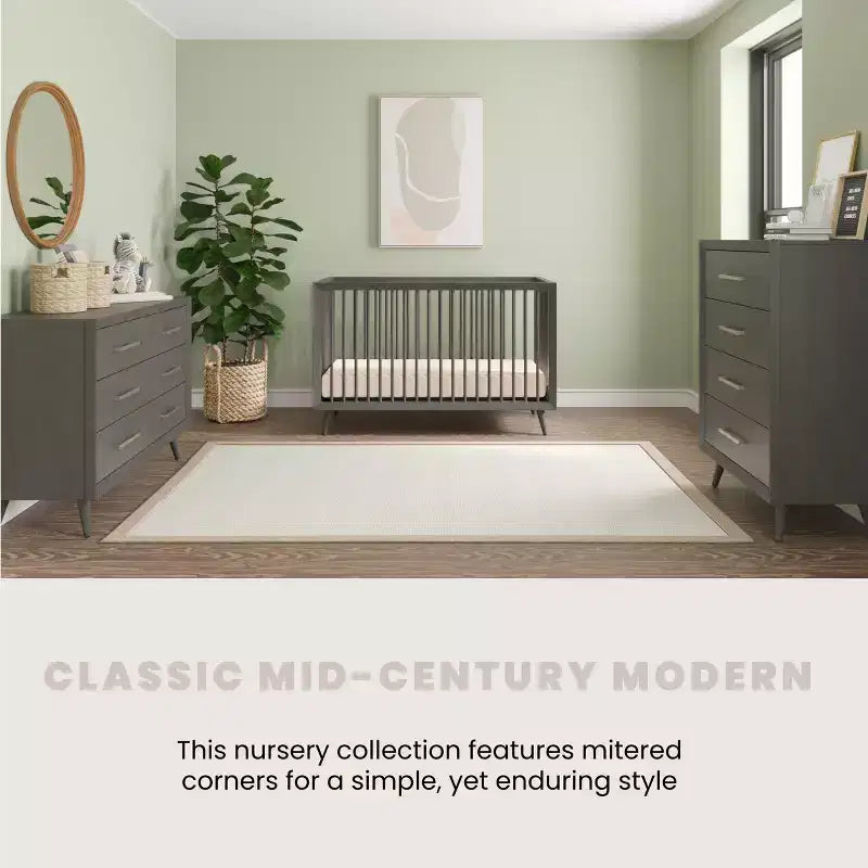 Commode double 6 tiroirs Child Craft Cranbrook pour chambre de bébé ou d'enfant, kit anti-basculement inclus pour éviter le basculement, finition non toxique, sans danger pour les bébés