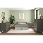 Commode double 6 tiroirs Child Craft Cranbrook pour chambre de bébé ou d'enfant, kit anti-basculement inclus pour éviter le basculement, finition non toxique, sans danger pour les bébés