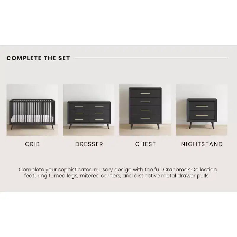 Commode double 6 tiroirs Child Craft Cranbrook pour chambre de bébé ou d'enfant, kit anti-basculement inclus pour éviter le basculement, finition non toxique, sans danger pour les bébés