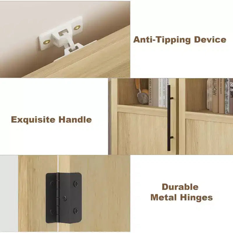 Meuble de rangement de salle de bain haut et étroit de 177,8 cm avec porte et étagères ouvertes, meuble de rangement étroit autoportant pour petits espaces, cuisine, salon