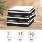 Matelas King de 14 pouces, matelas hybride en mousse à mémoire de forme et gel dans une boîte, soutien à ressorts ensachés avec isolation des mouvements et soulagement de la pression, fermeté moyenne, CertiPUR-US