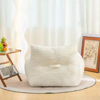 Fauteuil poire Okak de 400 LB, Pouf géant en velours côtelé avec accoudoirs, Mousse haute résilience pour adultes et adolescents