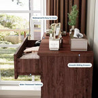 Commode de ferme à 4 tiroirs pour chambre à coucher, commode haute avec poignées en métal, commode rustique en bois pouvant servir de meuble TV, pour salon, couloir