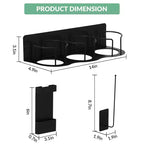Porte-gobelet, Organisateur Magnétique Lot de 4 Porte-Gobelets pour Réfrigérateur avec Couvercle de Gobelet & Organiseurs de Pailles Adaptés aux Gobelets de 30/40 Oz pour Cuisine et Bureau