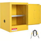 COZONY Armoire de Rangement Ignifuge 4 Gallons, Armoire de Sécurité Ignifuge avec Étagères Réglables, Portes à Fermeture Manuelle, Construction en Acier Galvanisé 17 x 17 x 22