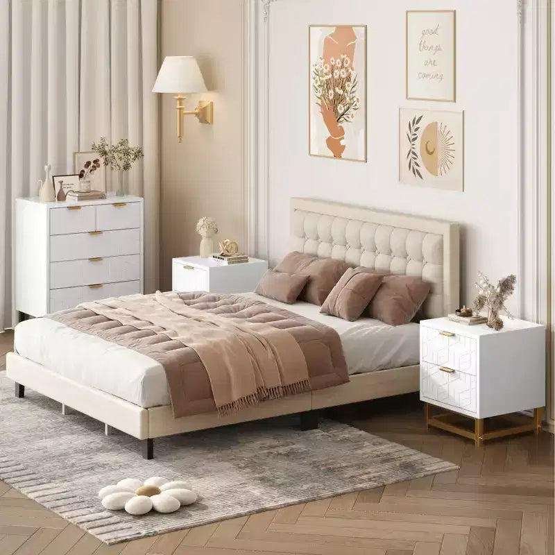 Commode blanche à 5 tiroirs, armoire haute à tiroirs, commode à 5 tiroirs avec grand espace de rangement, meuble de rangement en bois pour salon, couloir, bureau