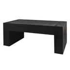 Table basseTable d'appoint rectangulaire contemporaine avec motif de cernes de boisTable d'appoint polyvalente pour salon et cuisine