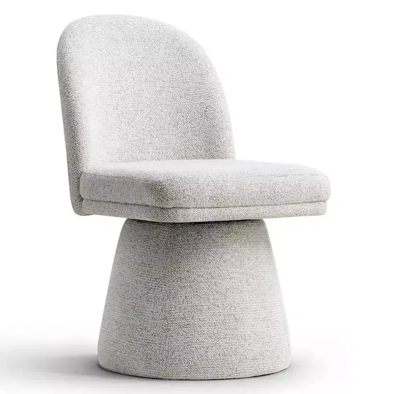 Lot de 4 chaises de salle à manger modernes sans accoudoirs, pivotantes à 360°, avec piètement colonne, élégantes chaises d'appoint pour la cuisine, la salle à manger ou le bureau-Panipeachy