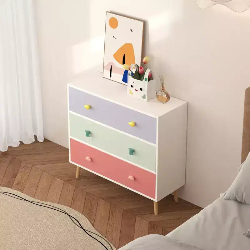 Commode enfant 3 tiroirs, Chevet bébé pour Chambre, Meuble de rangement pour enfant/tout-petit pour Salon, Chambre de bébé, Crèche, Placard, Appartement
