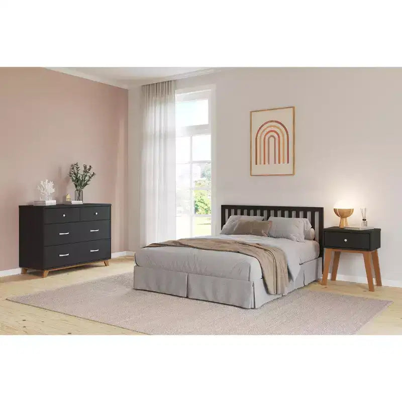 Table de chevet à 1 tiroir Child Craft SOHO pour chambre de bébé ou d'enfant, grand tiroir de rangement, fabriquée en pin robuste, finition non toxique et sans danger pour les bébés
